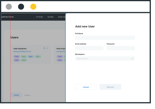 Add new users to your InvoiceBerry account